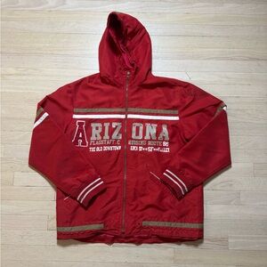 Red Arizona Hooded Jacket 2000s vintage Y2K men’s size large